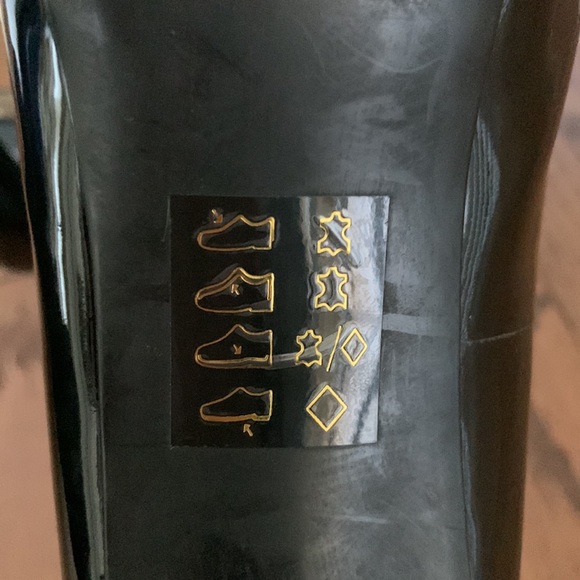 Michael Kors Black Patent Leather Peep-Toe heels. - Picture 15 of 16